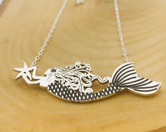 Sterling Silver Mermaid Necklace