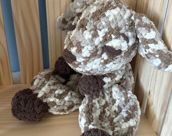 Handmade Crochet Puppy Snuggler | Amigurumi Plush Stuffed Animal Toy
