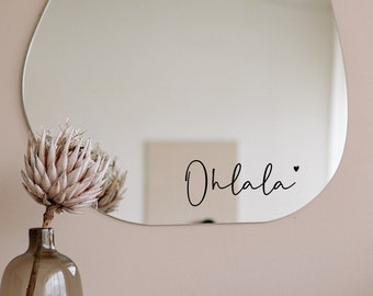 Mirror stickers, wall stickers, door stickers - Ohlala - small compliments - different sizes + colors