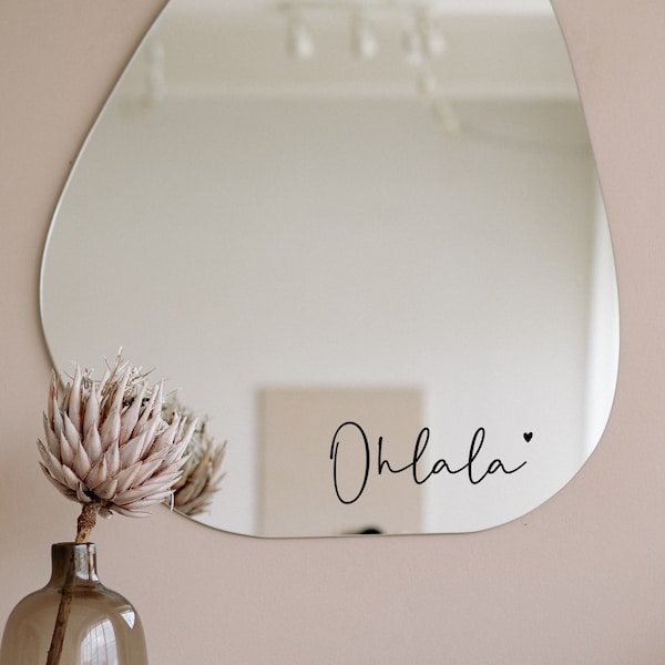 Mirror stickers, wall stickers, door stickers - Ohlala - small compliments - different sizes + colors
