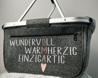 Personalisierter Einkaufskorb⎟Korb mit Komplimenten für Oma⎟Geschenk für Oma, Muttertag