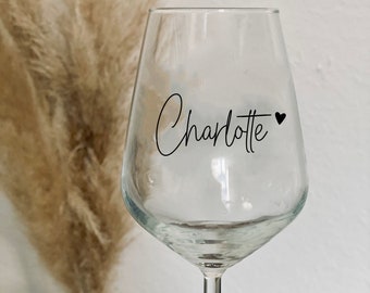 Personalized wine glass with name | Aperol glass with desired text | Gift idea JGA, celebration, birthday, girlfriend, mom, grandma, colleague