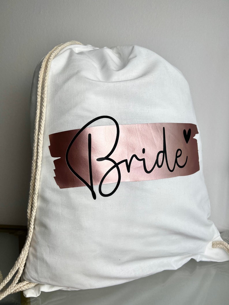 Personalized JGA bags Bachelorette party Gym bag Bride & Team Bride Wedding JGA Gift Bride Bridesmaids image 7