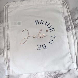 Personalized JGA gym bags Bachelorette party Bride to be Team Bride Bridesmaid Gift Wedding JGA Bride Bridesmaids image 5