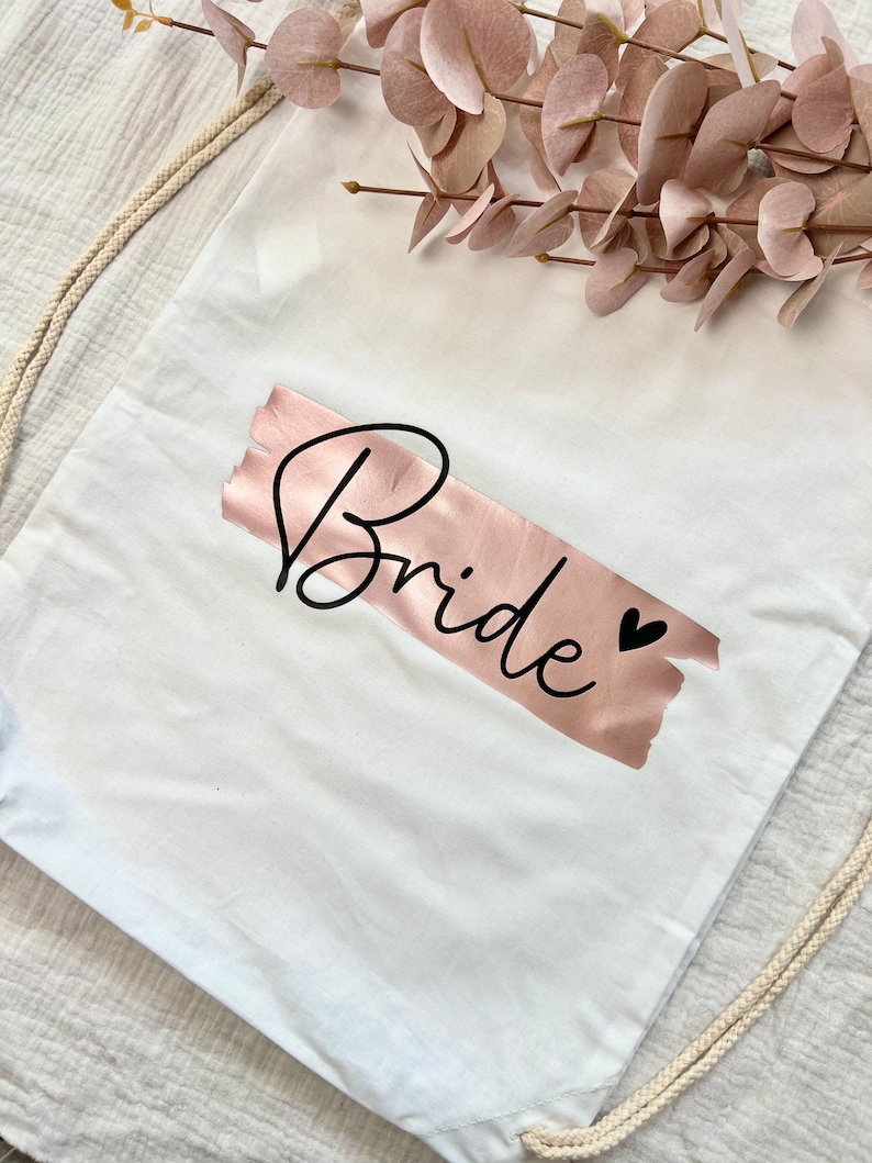 Personalized JGA bags Bachelorette party Gym bag Bride & Team Bride Wedding JGA Gift Bride Bridesmaids image 3