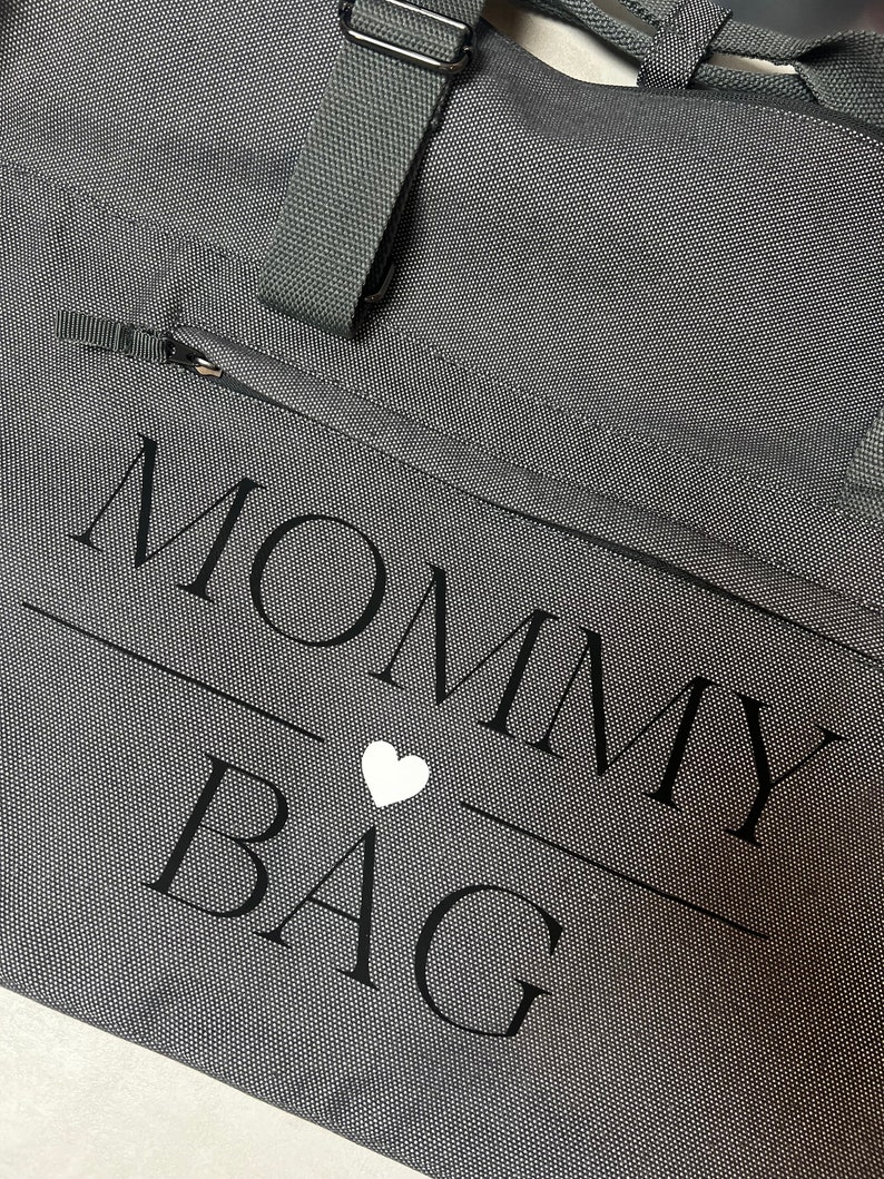 Personalisierte Kliniktasche Mommy Bag Weekender für MamasReisetasche FamilieHandgepäcktascheKrankenhaustasche GeburtFamily Tag Bild 6