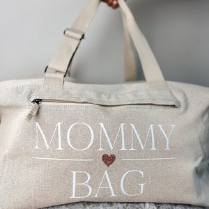 Personalisierte Kliniktasche Mommy Bag Weekender für MamasReisetasche FamilieHandgepäcktascheKrankenhaustasche GeburtFamily Tag Bild 7