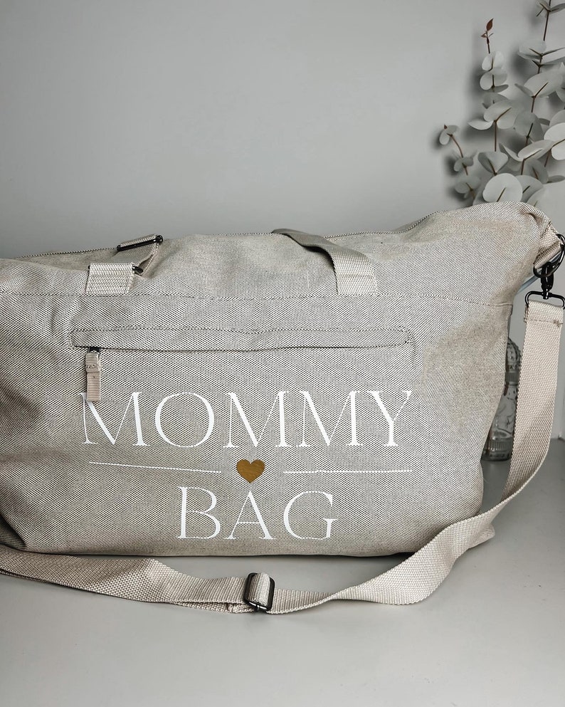 Personalisierte Kliniktasche Mommy Bag Weekender für MamasReisetasche FamilieHandgepäcktascheKrankenhaustasche GeburtFamily Tag Bild 1