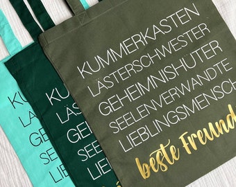 Customized cotton bag "Best Friend" | Gift for Your Beast | Shopping bags for your favorite person