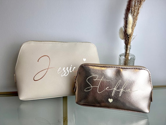 Personalized Cosmetic Bag Named Beauty Bag Individually or in a Set Different Sizes Cosmetics Beauty Etsy Canada