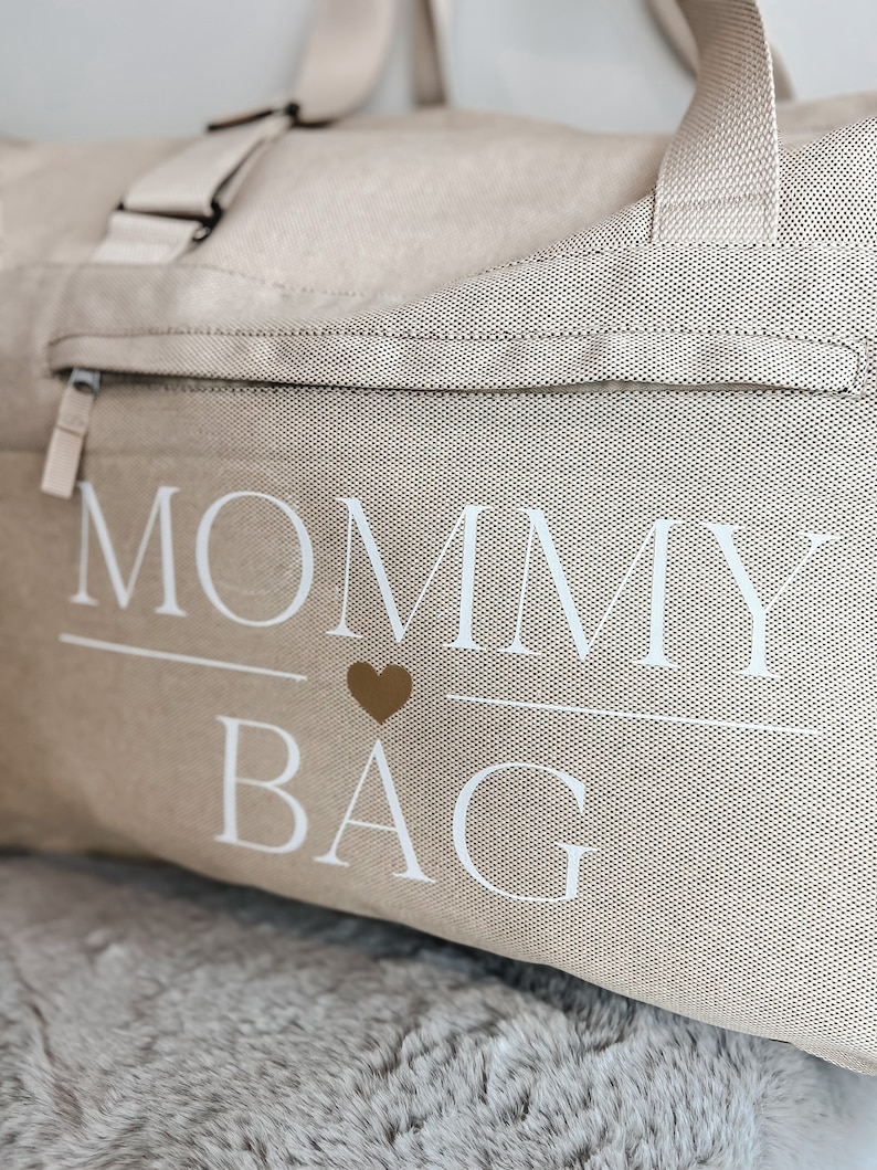 Personalisierte Kliniktasche Mommy Bag Weekender für MamasReisetasche FamilieHandgepäcktascheKrankenhaustasche GeburtFamily Tag Bild 5