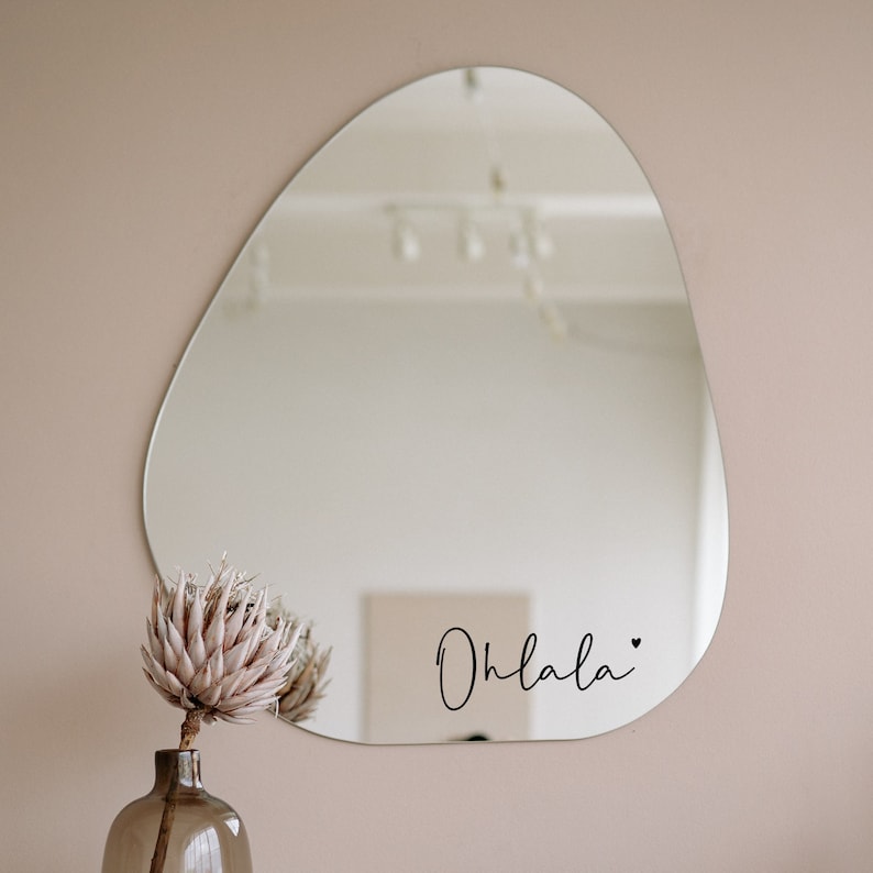 Mirror stickers, wall stickers, door stickers Ohlala small compliments different sizes colors image 1