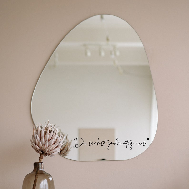 Mirror stickers, wall stickers, door stickers You look great small compliments different sizes colors image 1