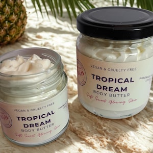 Tropical Dream Whipped Body Butter: Vegan Shea Butter Moisturizer