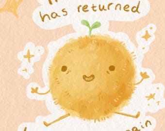 The Sun Has Returned glossy Sticker pack