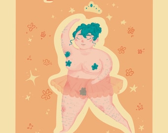 I Love My Body Positivity A5 Glossy Print
