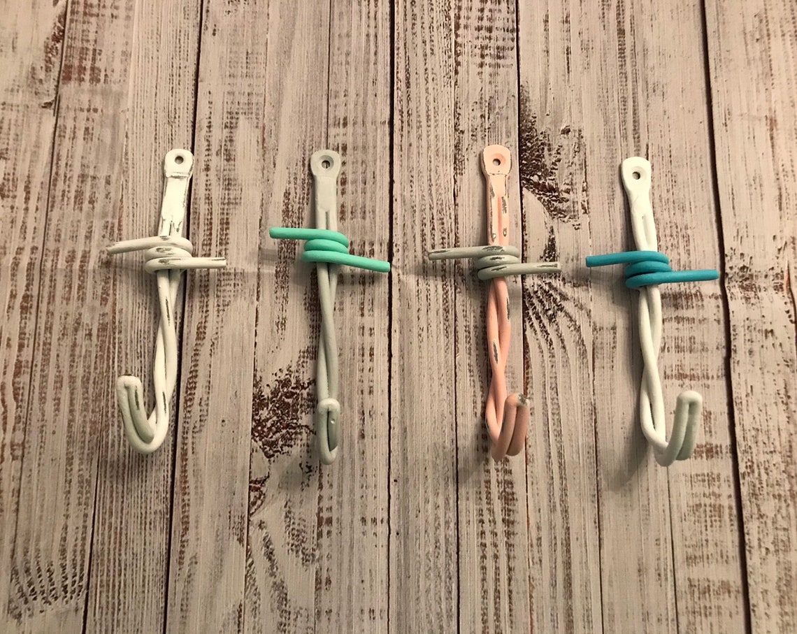 Painted Barbed Wire Wall Hooks/metal Hooks/decorative Wall Etsy Australia