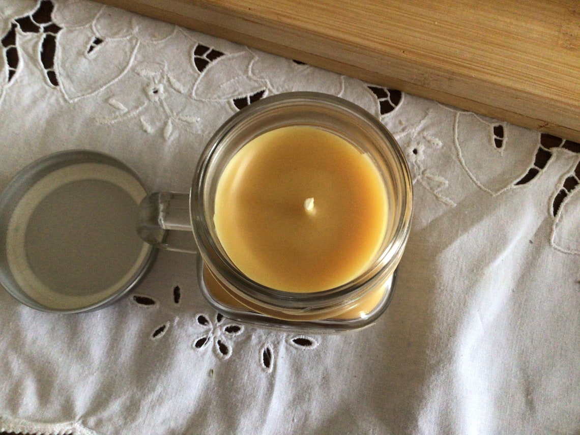 Beeswax candle Pumpkin Rum Cake Candle aromatherapy candle