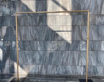Gold Flower Wall Stand Heavy Duty Aluminum alloy Arch for Weddings Bridal Events Backdrop Frame Floral   Adjustable Interlocking Steel Base