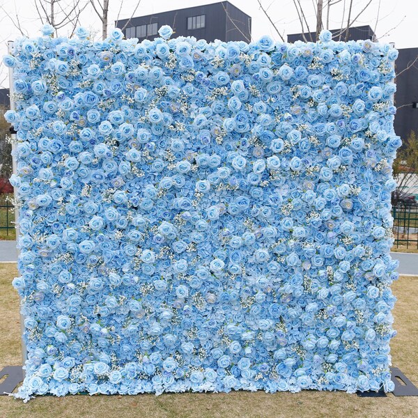 Fake Flower Wall Etsy