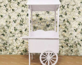 Carrito de dulces Carrito de dulces Carrito de dulces personalizado Postre de dulces Decoración de fiesta de boda Carrito de bar para fiesta de compromiso Carrito de exhibición