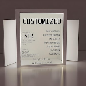 Wedding Event Magazine Photo Booth Inspiration Customized Party Wedding Decor Newspaper Photo Box LED Neon Light  Engagement Party