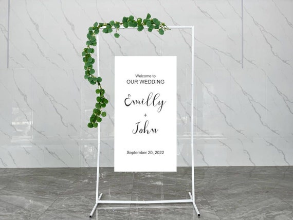 Wedding Welcome Sign Stand ,flower Stand for Wedding Party, Welcoming  Decor,wedding Party Decor Backdrop,seating Chart Stand 