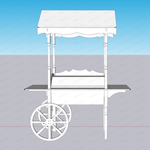 Oyster Cart Wood Customized Candy Dessert Cart Sweet Candy Cart Party Wedding Decor Engagement Party Display Mini Solid wood Load capacity