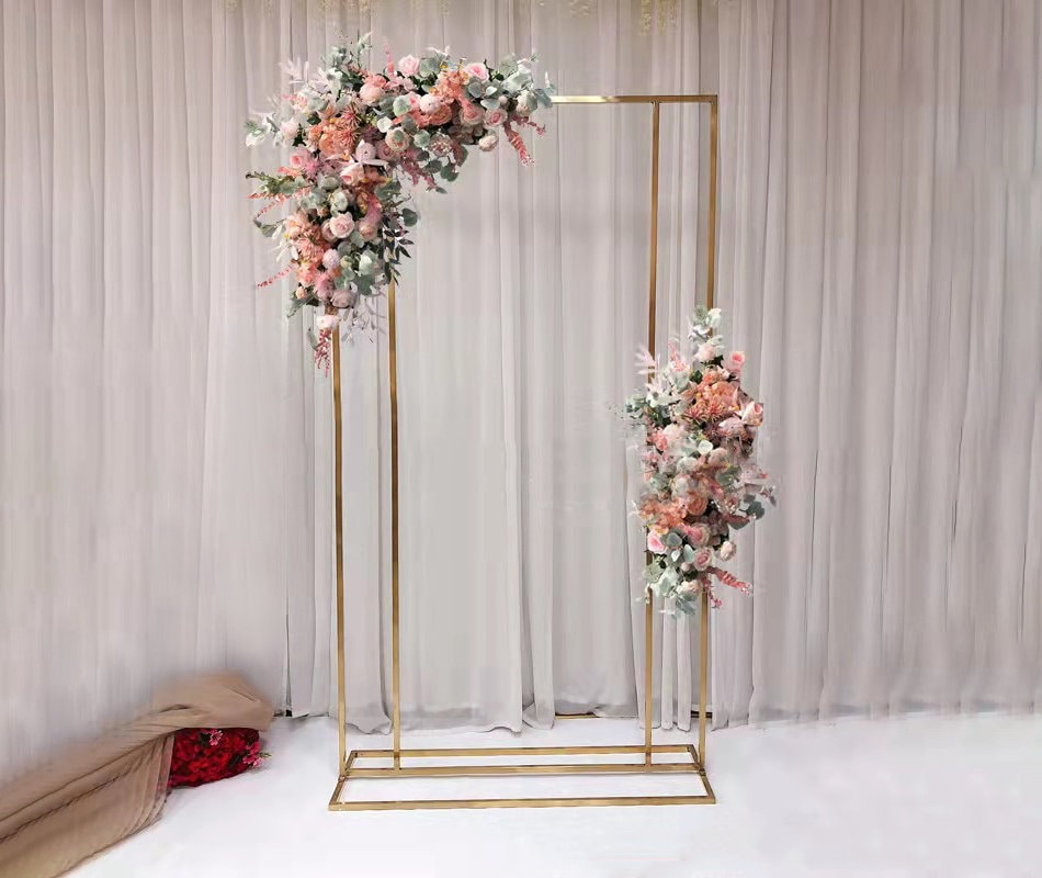 4.9ft Metal Wedding Venue Decor Stand Welcome Sign Arch Stand Advertising  Shelf Wedding Sign Floral Ceremony Decorations Gold - Wedding Arches -  AliExpress