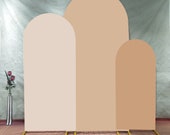 Custom Backdrop Arch Cover - Spandex Photo Arch Cover For Weddings & Parties 4-7.2 FT