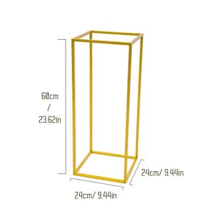 10pcs Gold Flower Stands 23.6in Tall, Wedding Arch Table Centerpieces Wedding Birthday Party Decoration Geometric Centerpiece Metal stand image 6