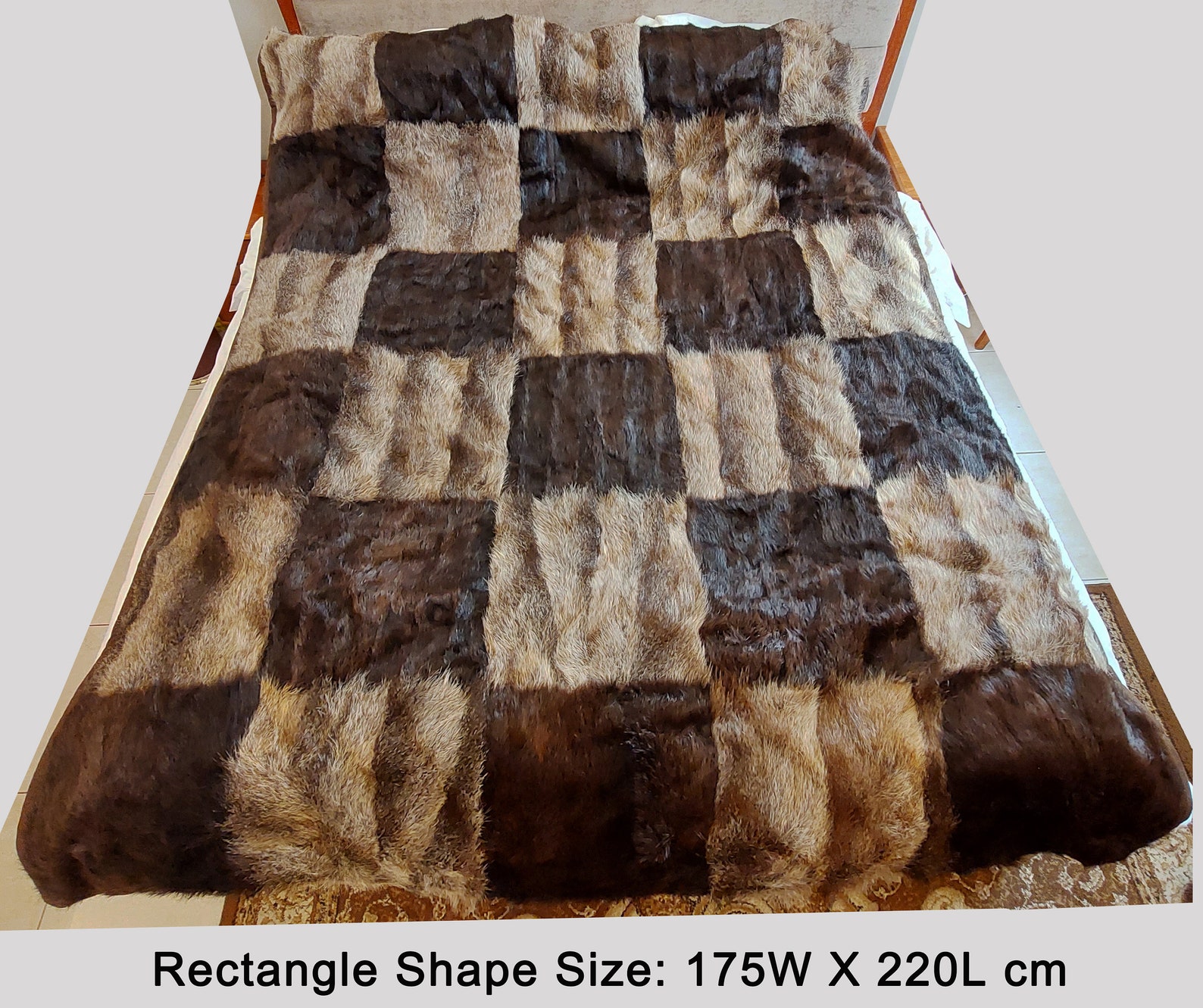 100 Deer Skin with Natural Soft Leather Lining Rug Carpet Etsy
