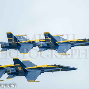 Blue Angels F-18 Formation Digital Photography Instant Download