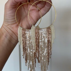 Radiant Earrings // Handmade Unique Beaded Jewelry // Handwoven Earrings // Bohemian Earrings