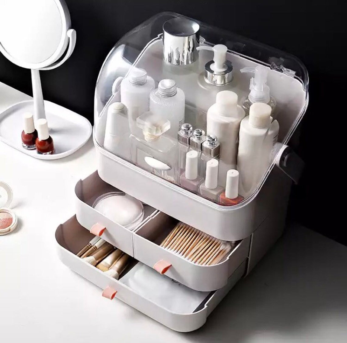 DD Cosmetic Storage Box Makeup Organizer Drawer Large | Etsy