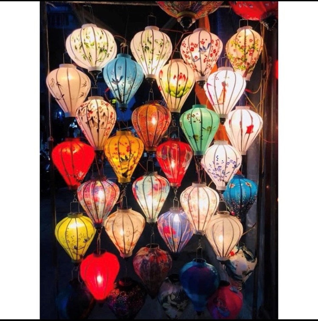 Hoi an Silk Lanterns, Viet Nam Lanterns, Viet Nam Silk Lanterns Etsy