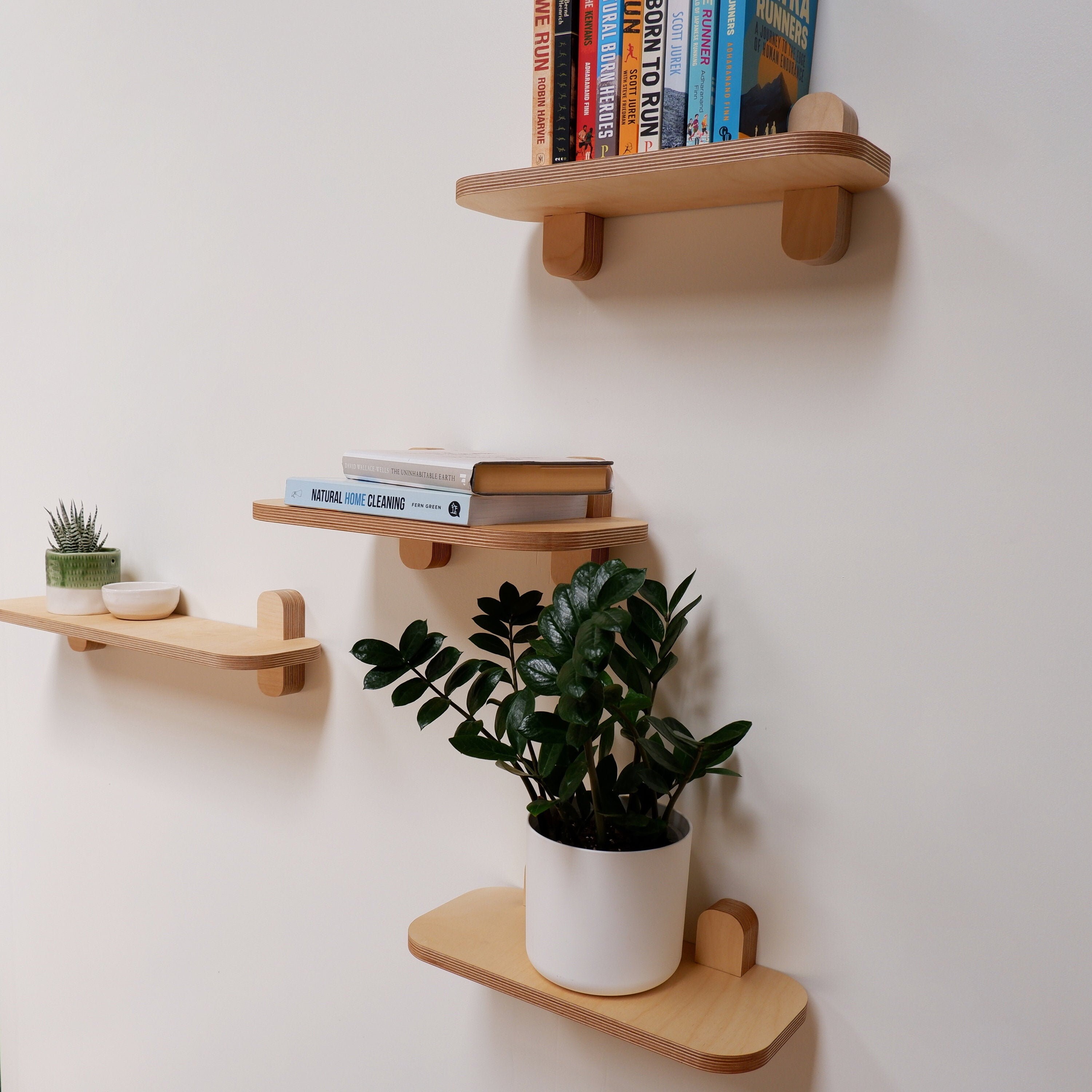Birch Plywood Shelf Simple Shelf Single Shelf Floating Etsy