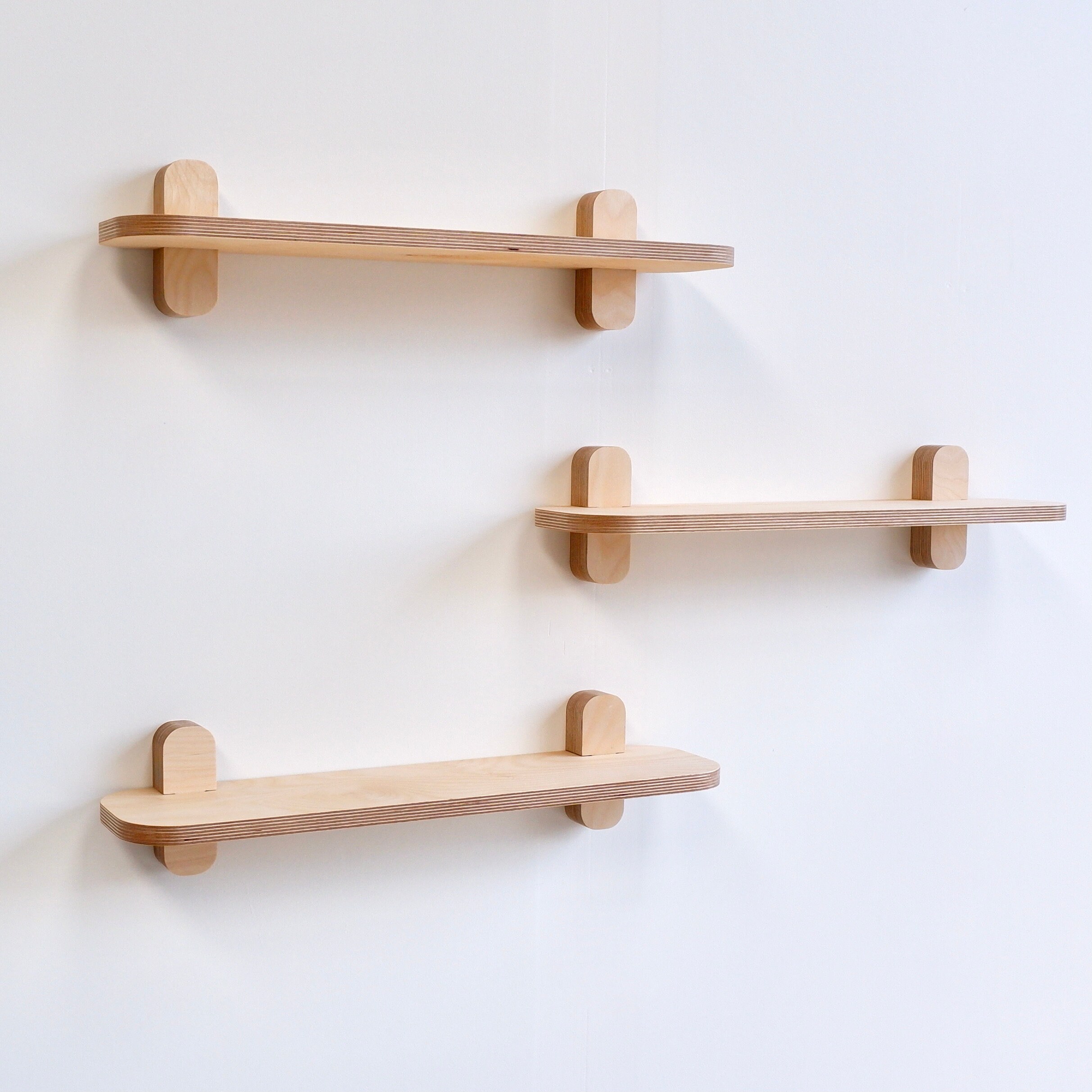 Birch Plywood Shelf Simple Shelf Single Shelf Floating Etsy