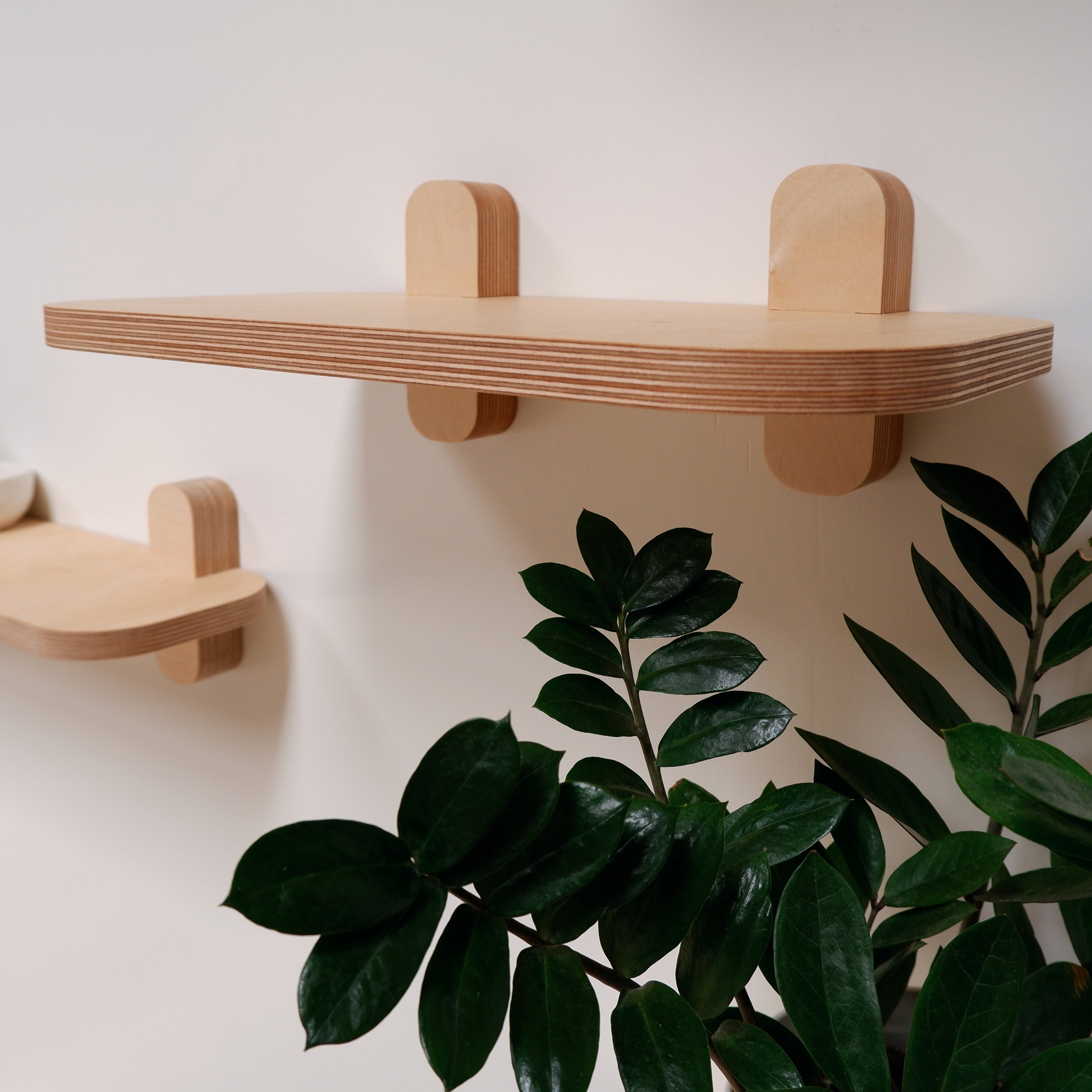 Birch Plywood Shelf Simple Shelf Single Shelf Floating Etsy UK