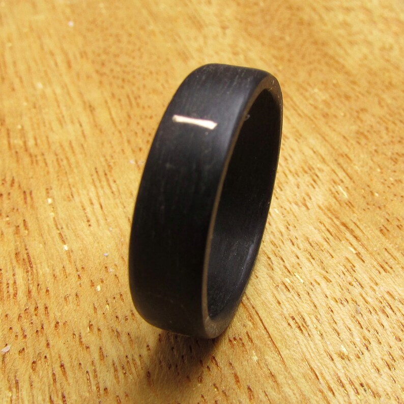 14k Gold and Wood Wedding Ring Alternative Mens Wedding Band Etsy