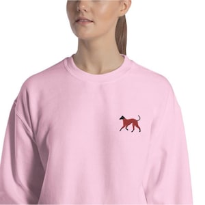 MULTIPLE COLORS - Greyhound in Pajamas Sweatshirt | Unisex Crewneck Long Sleeve | Greyhound Gifts Clothing