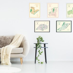 Paket 5 Stadtkarten München | Poster