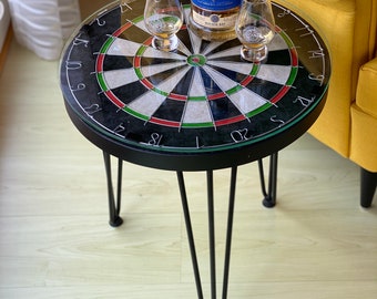Side table/coffee table model dart board darts - SELF COLLECTION POSSIBLE -