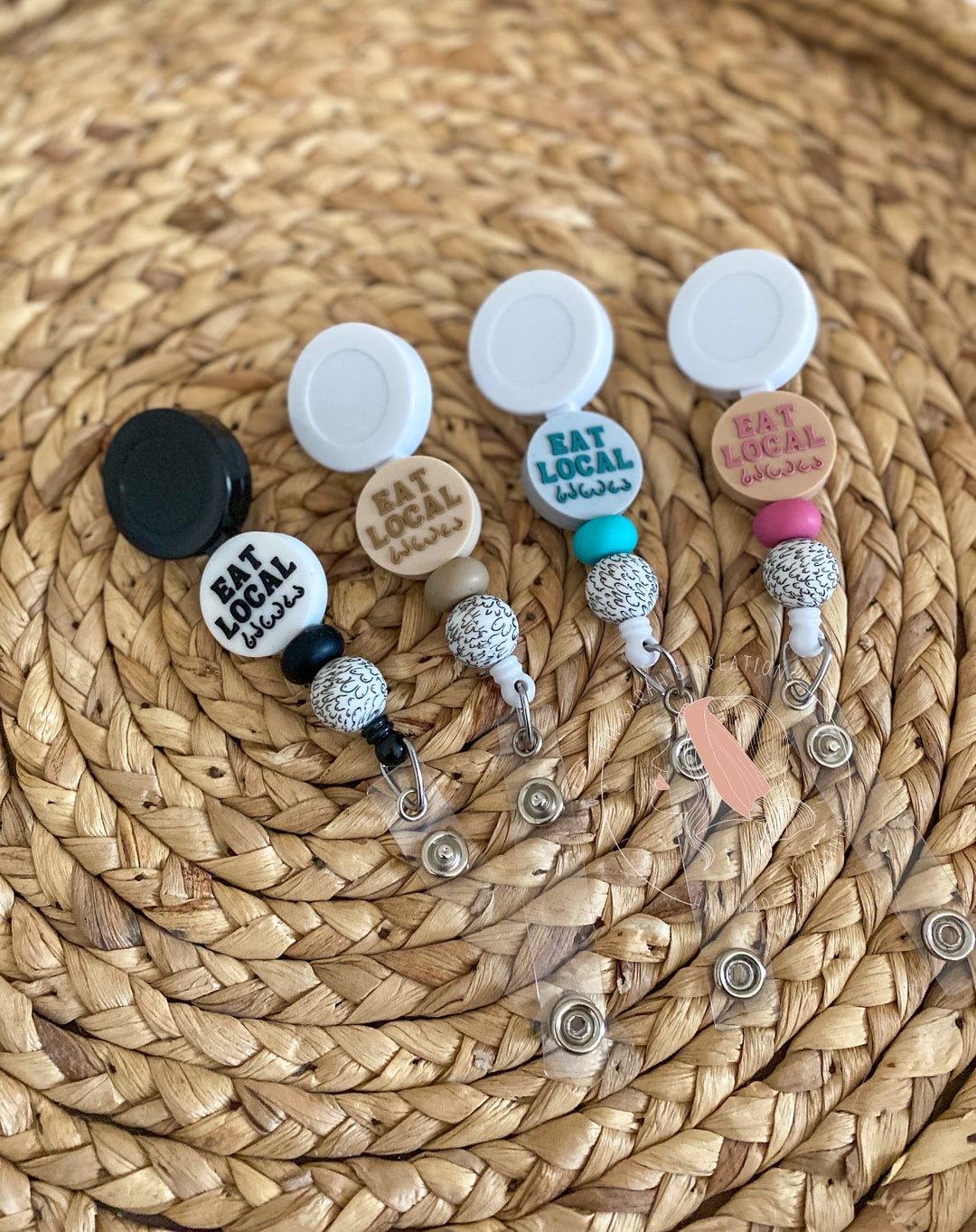 Breastfeeding Badge Reel Beaded Badge Reels Lactation Etsy