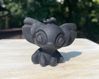Black Obsidian Stitch, Laughing Stitch, Lilo and Stitch Movie, Crystal Stitch, Disney Stitch Figurine, Stitch Gift, Crystal Gift, Healing
