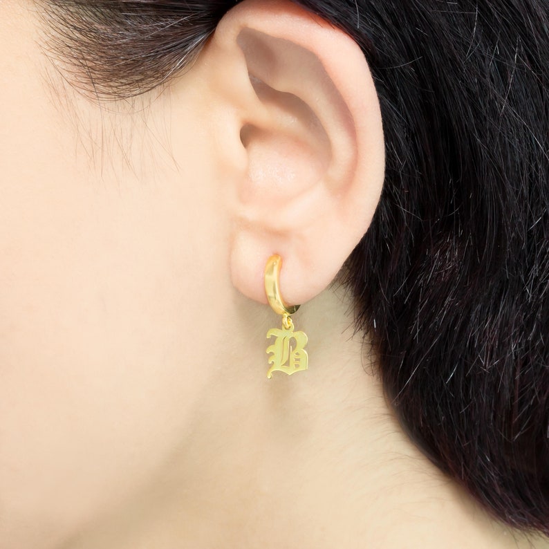 Personalized Gifts Personalized Jewelry Name earring Bar Name earring Gold Name earring Gold Name earring