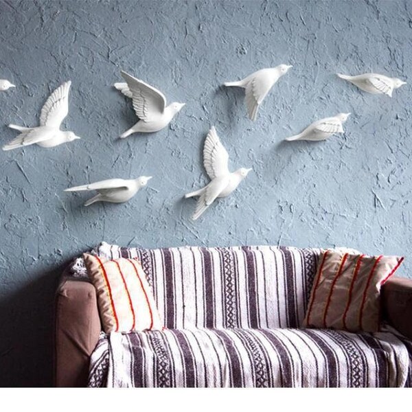 Gold Bird Wall Art Etsy