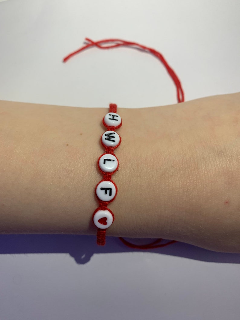 WWJD HWLF square knot bracelet Friendship bracelets