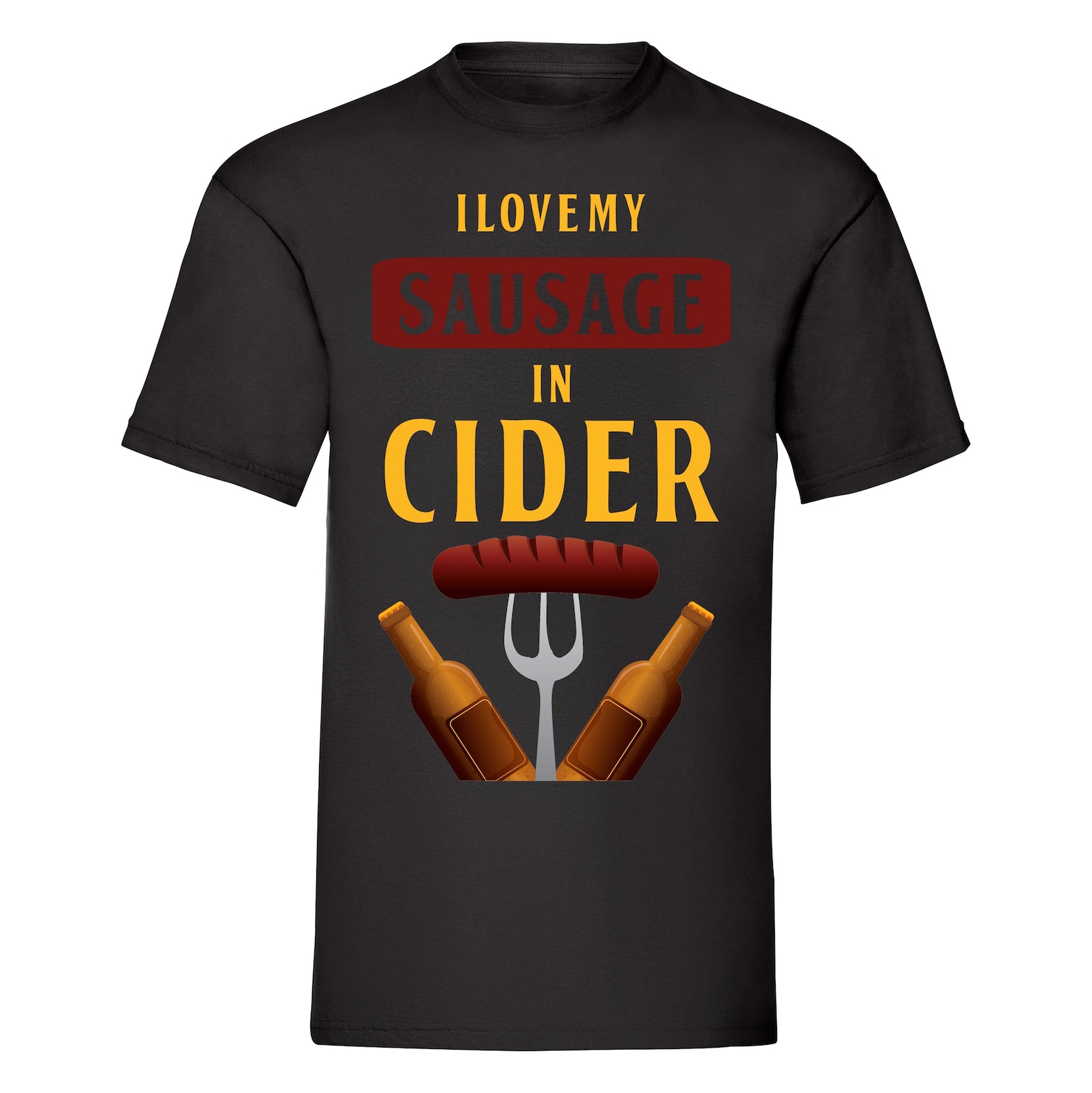 I Love My Sausage In Cider TShirt Funny Dad Joke Pun Etsy