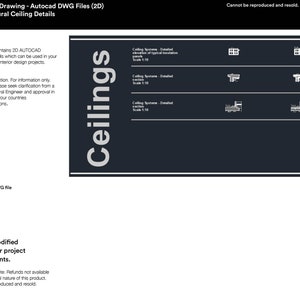 AutoCAD Ceiling drawings in 2D DWG Format